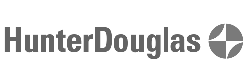 The Hunter Douglas logo.